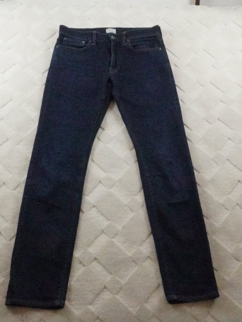 J.Crew 484 Slim Fit Jean Mens 30x32 in stretch Resin Rinse Japanese denim
